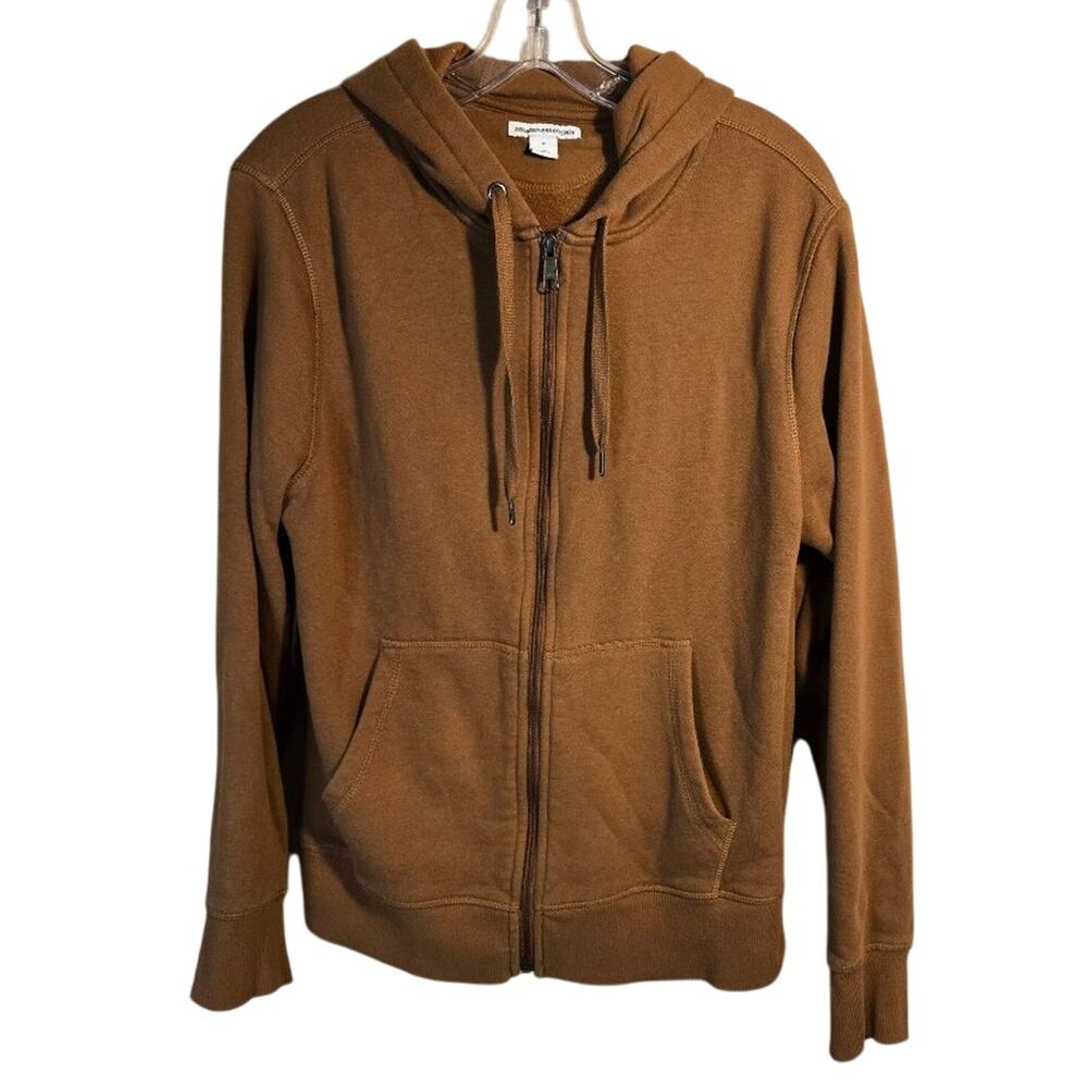 Amazon Essentials Men's Medium Brown Full Zip Hoodie [0128]